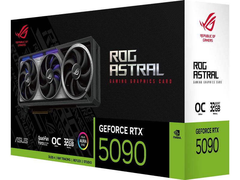 ASUS ROG Grafikkarte ROG Astral GeForce RTX 5090 32 GB OC Edition