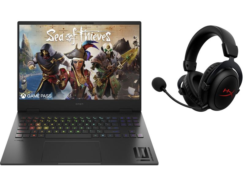 HP Notebook OMEN Transcend 16-u1758nz avec casque de gaming inclus