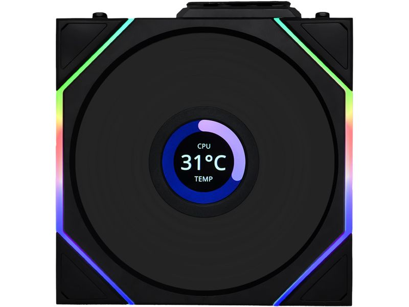 Lian Li PC-Lüfter Uni Fan TL LCD Reverse Blade Schwarz
