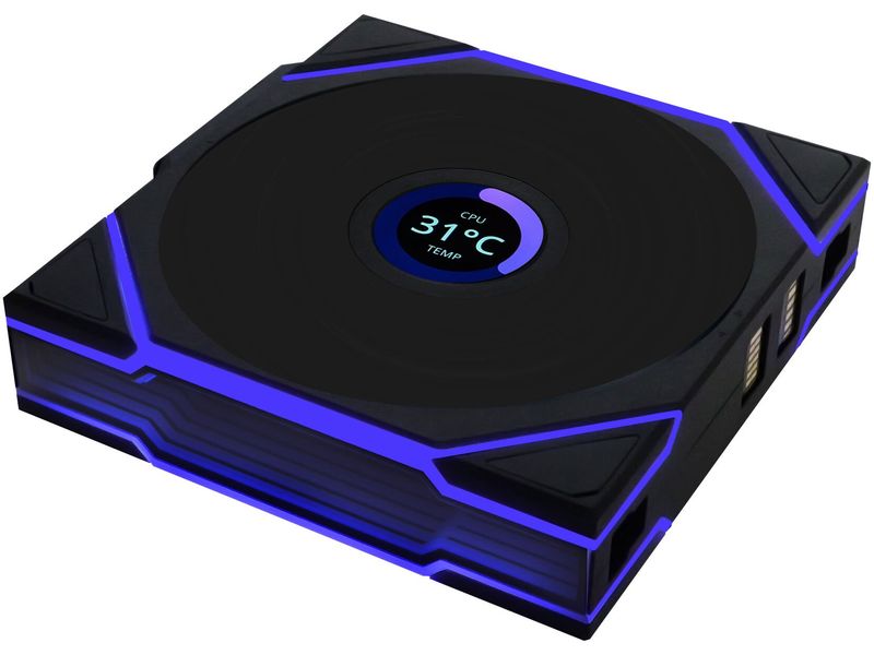 Lian Li PC-Lüfter Uni Fan TL LCD Reverse Blade Schwarz