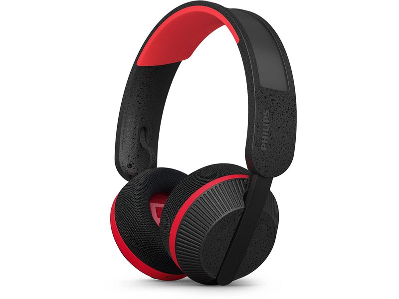 Philips Wireless On-Ear-Kopfhörer TAA6219BK/00 Rot; Schwarz