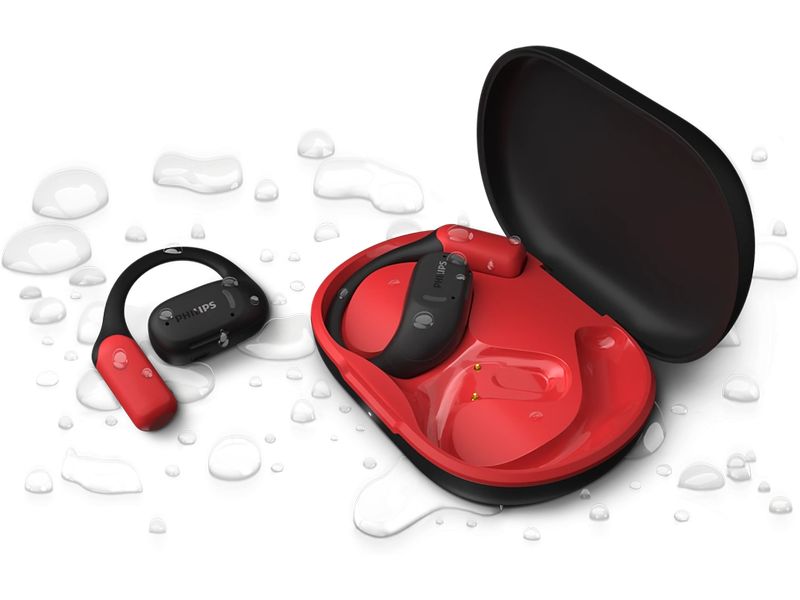 Philips Wireless In-Ear-Kopfhörer TAA6709BK/00 Rot; Schwarz