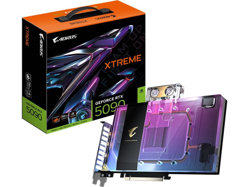 Gigabyte Grafikkarte AORUS GeForce RTX 5090 XTREME WATERFORCE WB 32G