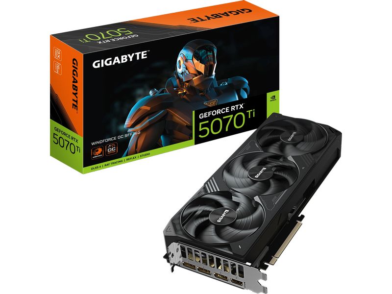 Gigabyte Grafikkarte GeForce RTX 5070 Ti WINDFORCE OC SFF 16 GB