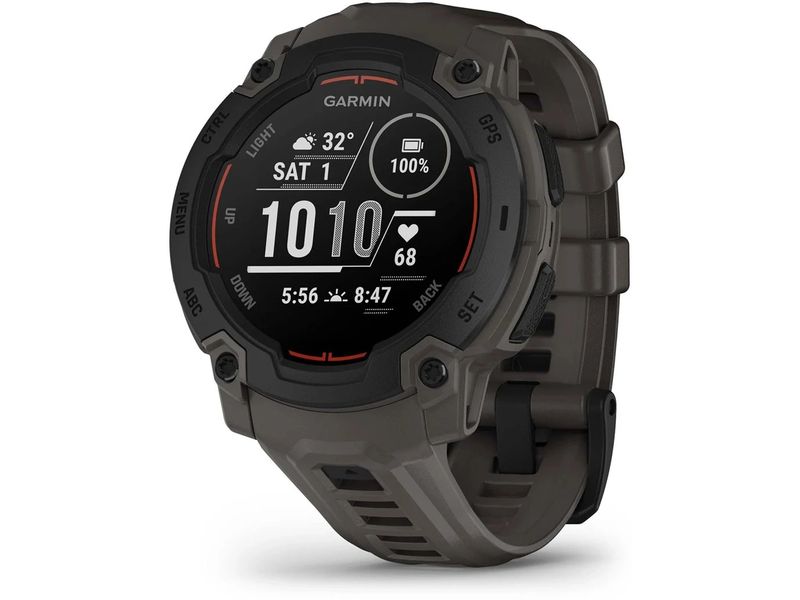 GARMIN Sportuhr Instinct E Kohle/Schwarz 45 mm