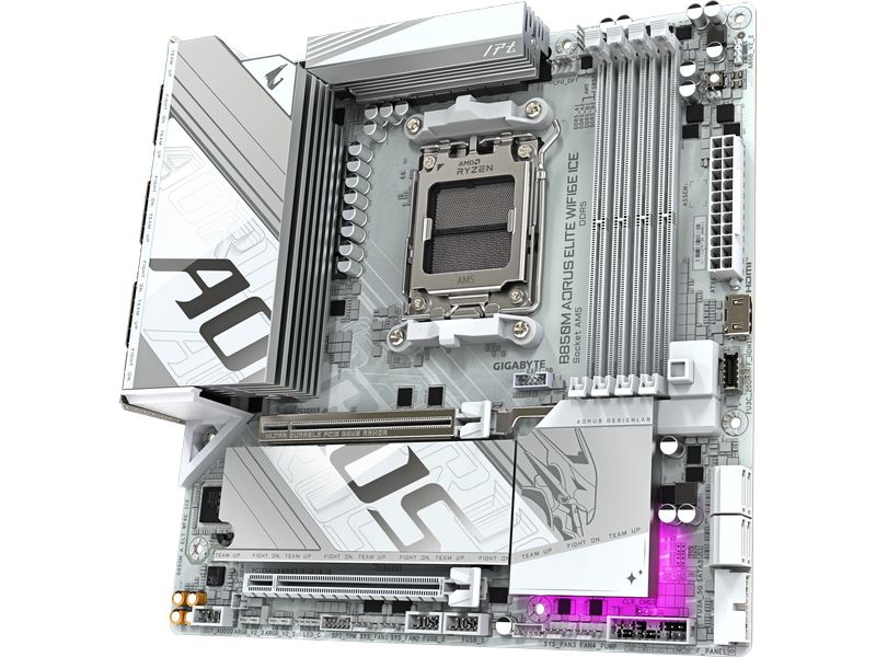 Gigabyte Mainboard B850M AORUS ELITE WIFI6E ICE