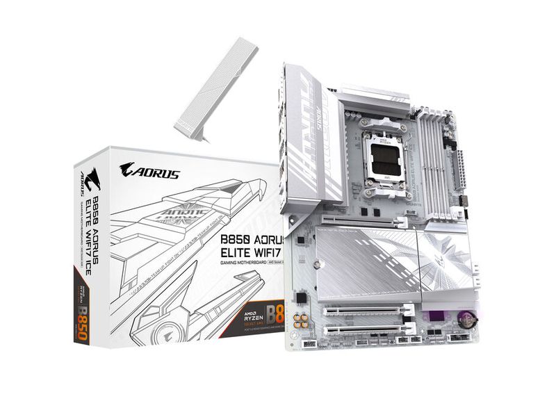 Gigabyte Mainboard B850 AORUS ELITE WIFI7 ICE