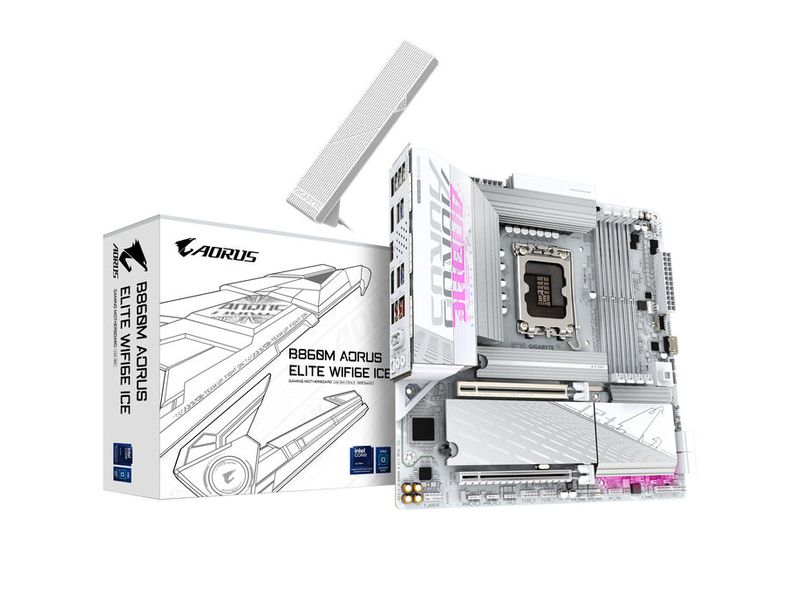 Gigabyte Mainboard B860M AORUS ELITE WF6E ICE