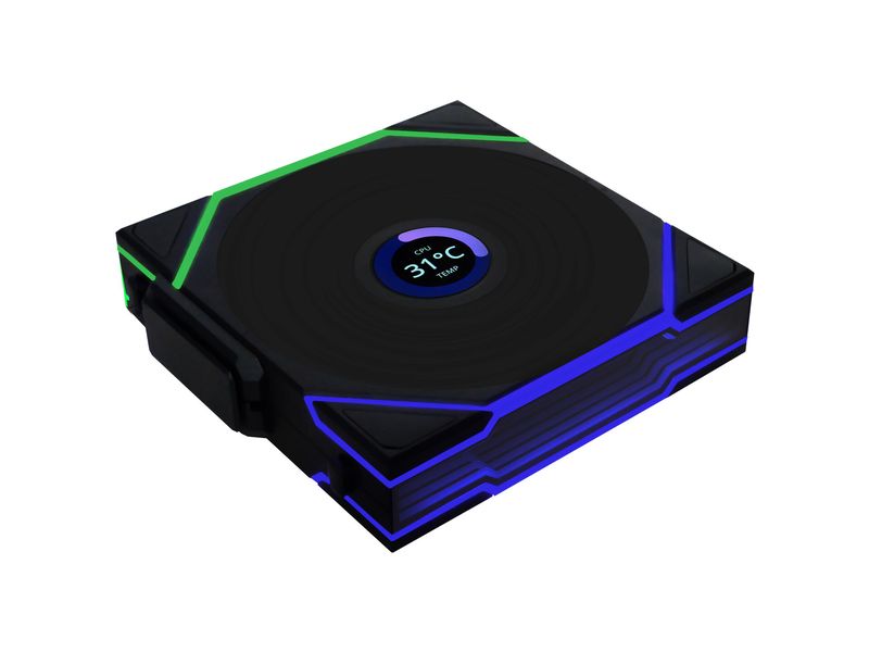 Lian Li PC-Lüfter Uni Fan TL Wireless LCD PWM Schwarz