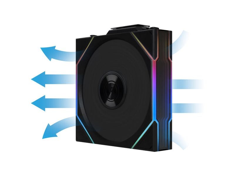 Lian Li PC-Lüfter UNI FAN TL Wireless ARGB PWM Reverse Blade Schwarz