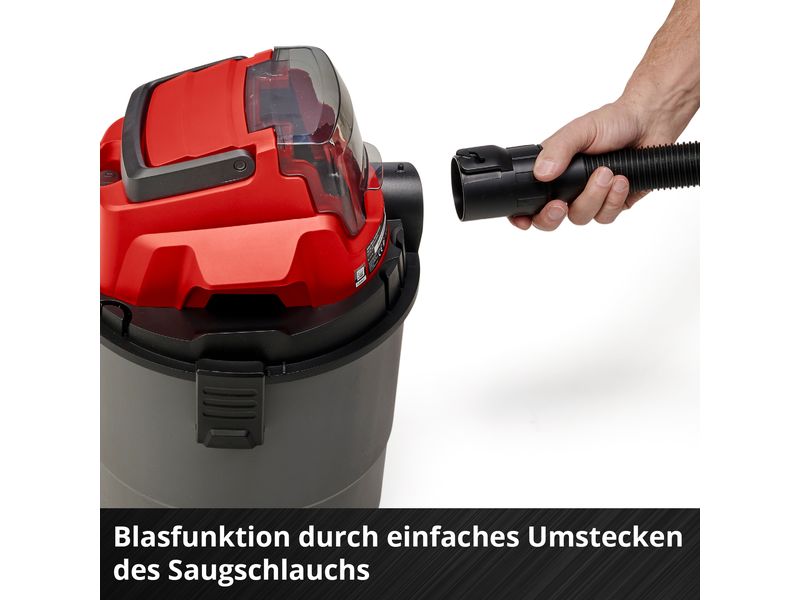 Einhell Akku-Nass-/Trockensauger TC-VC 18/15 Li-Solo