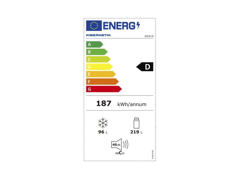Kibernetik Kühl-Gefrierkombination KO315 D - Weiss