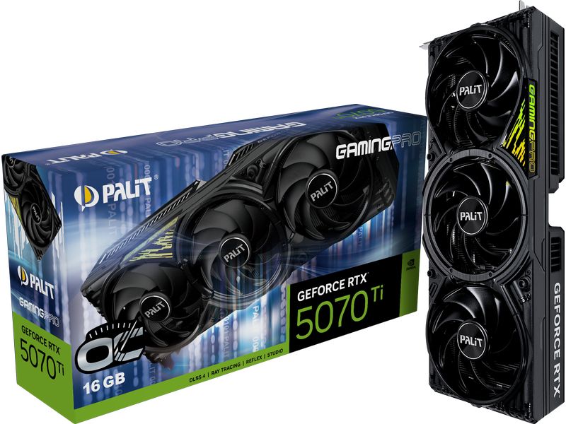 Palit Grafikkarte GeForce RTX 5070 Ti GamingPro OC V1 16 GB