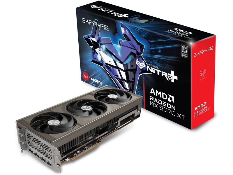 SAPPHIRE Grafikkarte NITRO+ AMD Radeon RX 9070 XT OC 16 GB