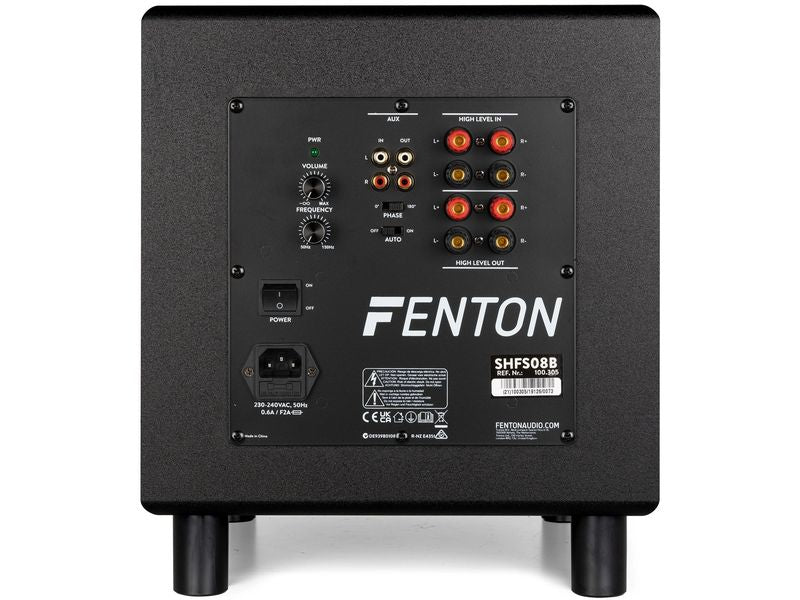 Fenton Subwoofer SHFS08B Schwarz