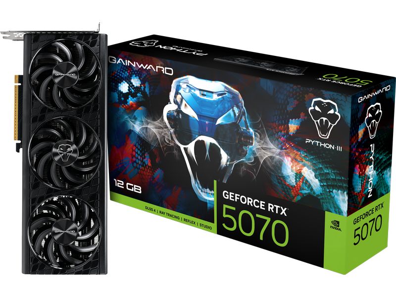 Gainward Grafikkarte GeForce RTX 5070 Python III 12 GB GDDR7