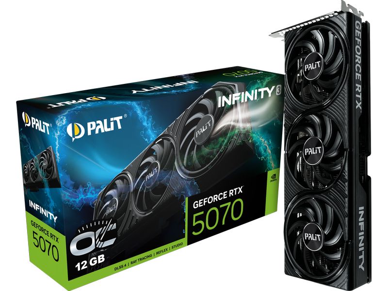 Palit Grafikkarte GeForce RTX 5070 Infinity 3 OC 12 GB GDDR7