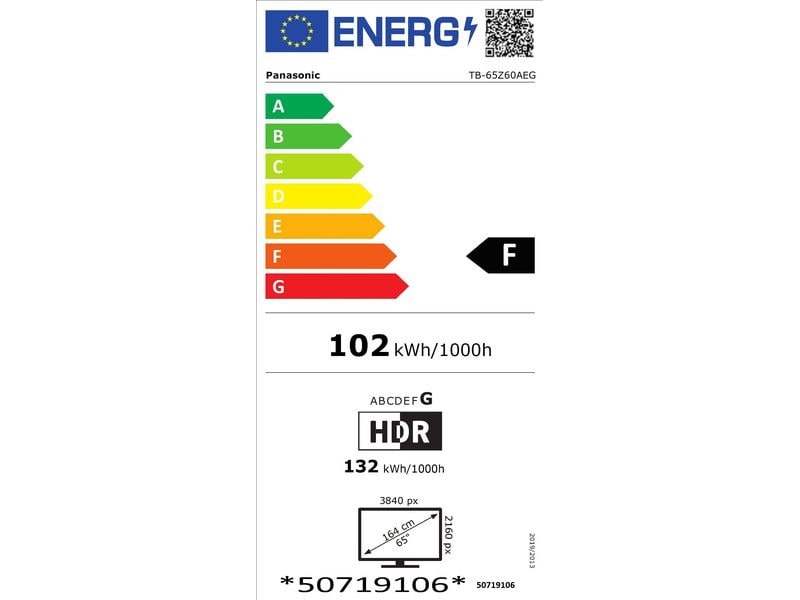 Panasonic TV TB-65Z60AEG 65", 3840 x 2160 (Ultra HD 4K), OLED