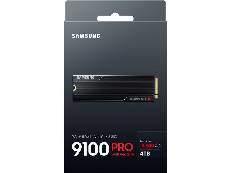Samsung SSD 9100 PRO Heatsink M.2 2280 NVMe 4000 GB