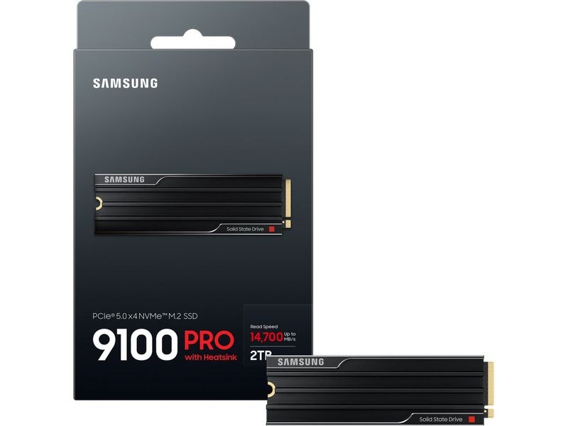 Samsung SSD 9100 PRO Heatsink M.2 2280 NVMe 2000 GB