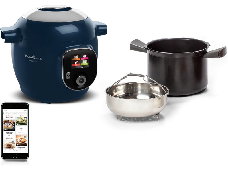 Moulinex Küchenmaschine Cookeo+ CE8514 Blau