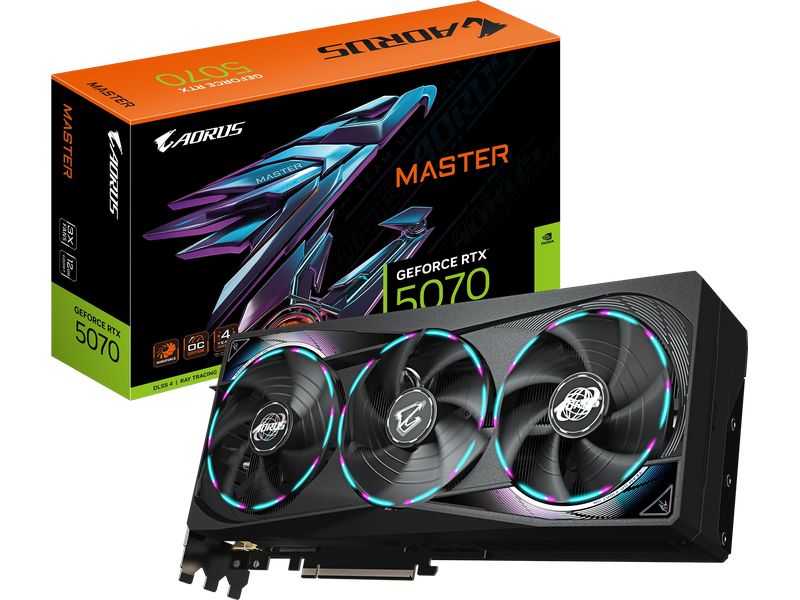 Gigabyte Grafikkarte AORUS GeForce RTX 5070 MASTER 12 GB