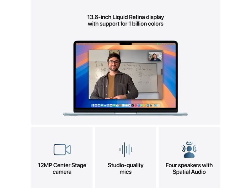 Apple MacBook Air 13" 2025 M4 10C GPU / 24 GB / 1 TB Sky Blue