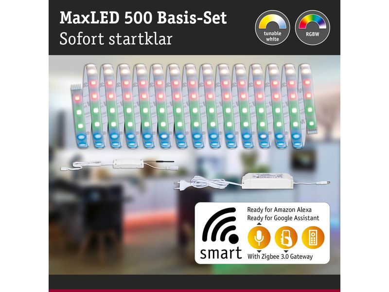 Paulmann LED Stripe RGBW Coated Basic Set Zigbee 3.0, 5 m