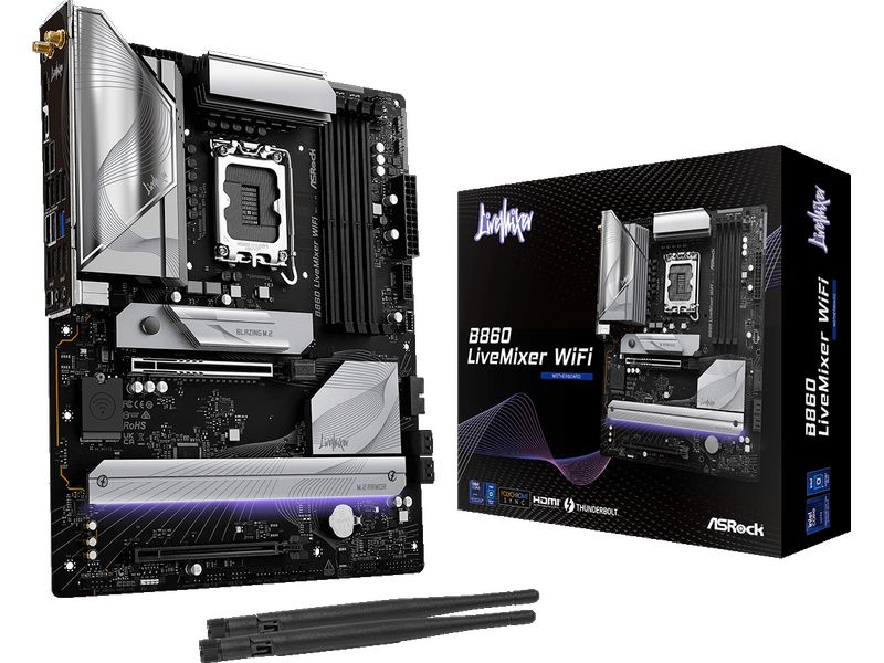 ASRock Mainboard B860 LiveMixer WiFi