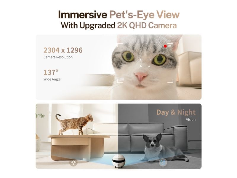 ENABOT Rola Mini Pet Monitor 2k Cam