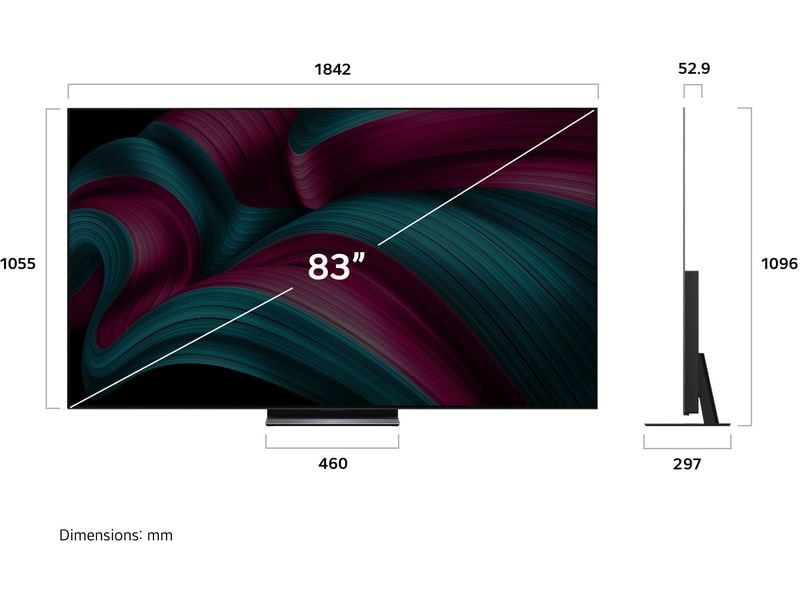 LG TV 83C59 83", 3840 x 2160 (Ultra HD 4K), OLED