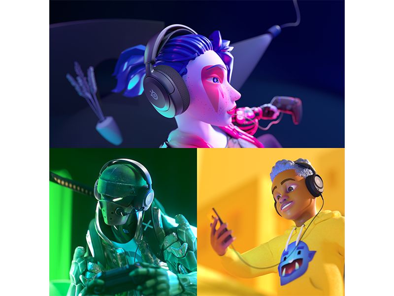 Steel Series Headset Arctis Nova 1P Schwarz