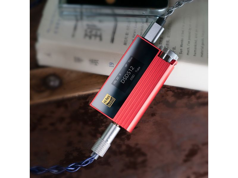 iBasso Kopfhörerverstärker & USB-DAC Nunchaku Rot