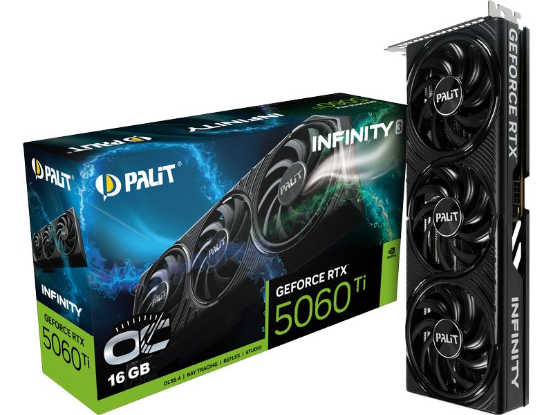 Palit Grafikkarte GeForce RTX 5060 Ti Infinity 3 OC 16 GB