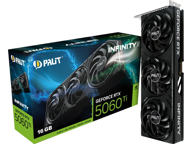 Palit Grafikkarte GeForce RTX 5060 Ti Infinity 3 16 GB