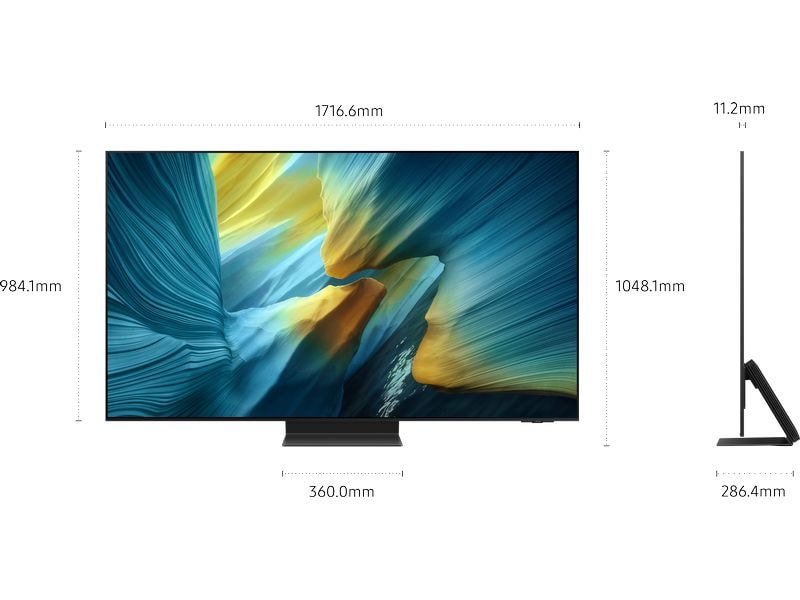 Samsung TV QE77S95F 77'' S95F OLED 4K AI TV, 2025