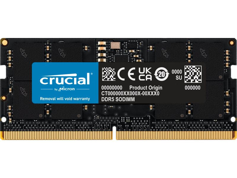 Crucial SO-DDR5-RAM CT16G56C46S5 5600 MHz 1x 16 GB