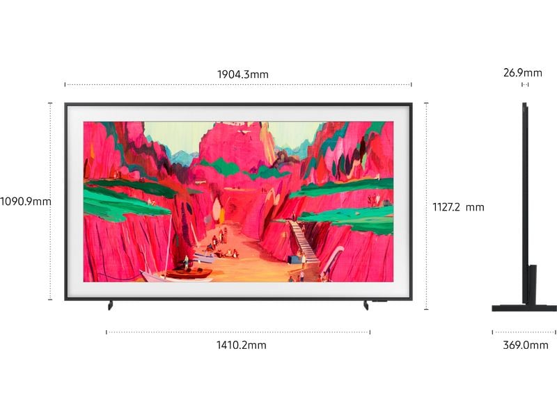 Samsung TV QE85LS03FW The Frame Pro 4K AI TV – LS03FW 85", 2025