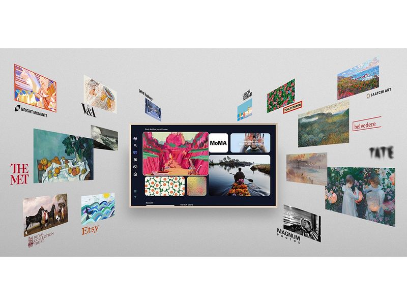 Samsung TV QE85LS03FW The Frame Pro 4K AI TV – LS03FW 85", 2025