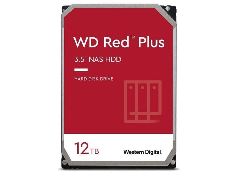 Western Digital Harddisk WD Red Plus 3.5" SATA 12 TB