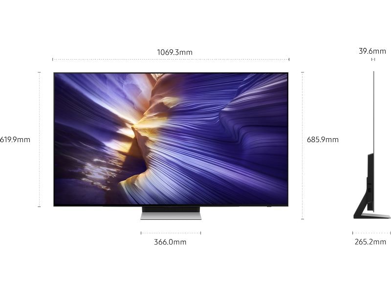 Samsung TV QE48S90F 48'' S90F OLED 4K AI TV, 2025