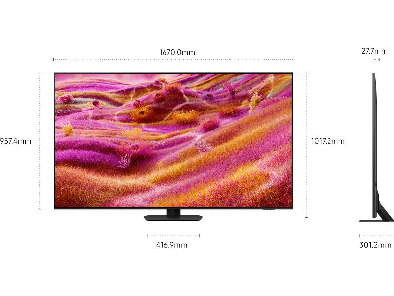 Samsung TV QE75QN90F 75'' QN90F Neo QLED 4K Mini LED AI TV, 2025