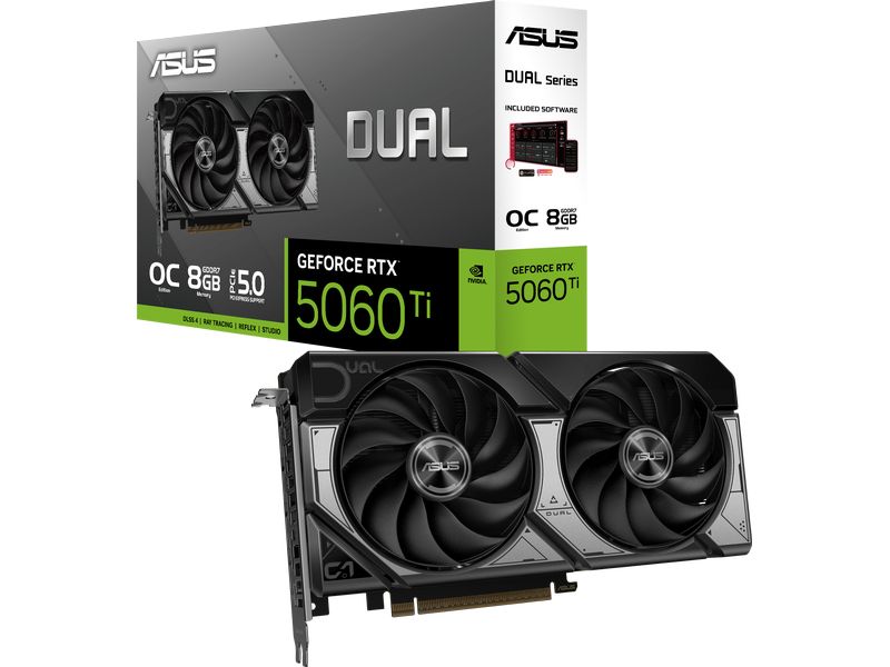 ASUS Grafikkarte Dual GeForce RTX 5060 Ti 8 GB OC Edition