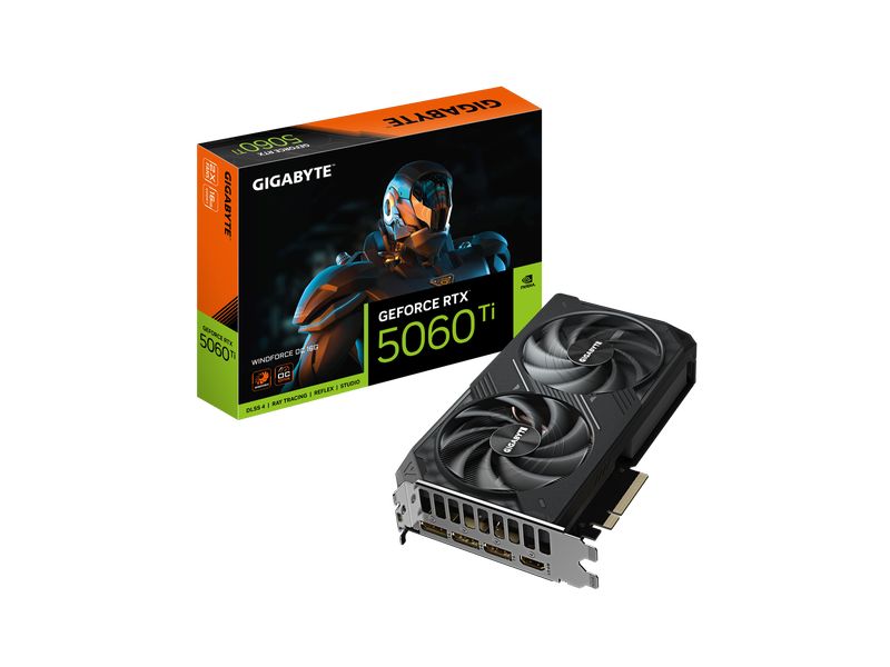 Gigabyte Grafikkarte GeForce RTX 5060 Ti WINDFORCE OC 16G