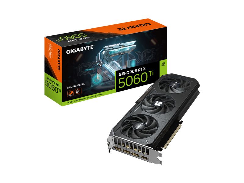 Gigabyte Grafikkarte GeForce RTX 5060 Ti GAMING OC 16G