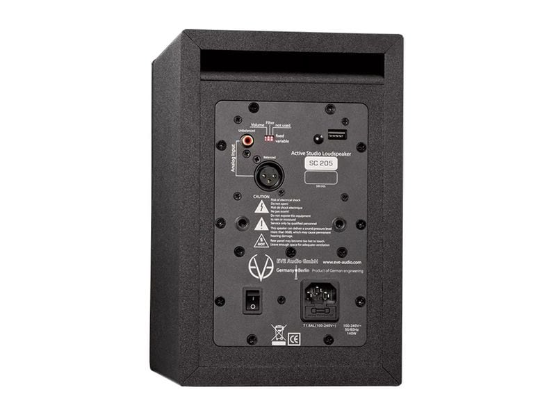 EVE Audio Studiomonitor SC205 Schwarz