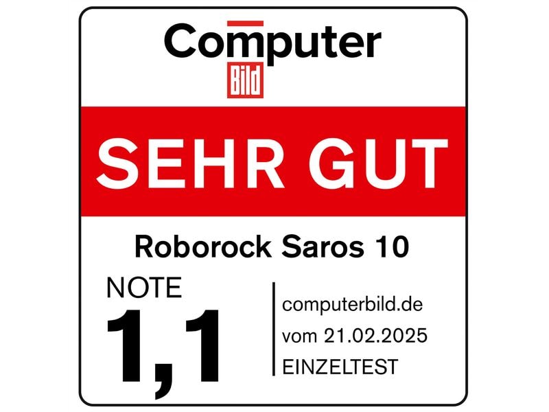 Roborock Saug- und Wischroboter Saros 10 Schwarz