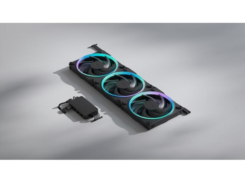 Fractal Design PC-Lüfter Momentum 14 RGB Schwarz, 3er Pack
