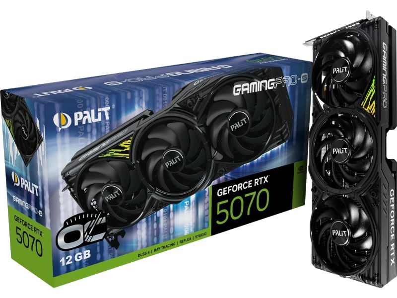 Palit Grafikkarte RTX5070Ti GamingPro-S OC 16 GB
