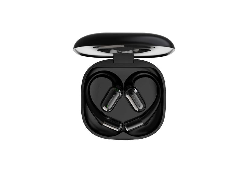 4smarts Open-Ear Bluetooth Kopfhörer SkyBuds AI Screen, Schwarz